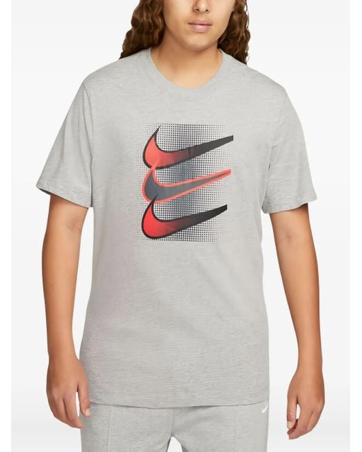 メンズ Nike ロゴ Tシャツ Gray