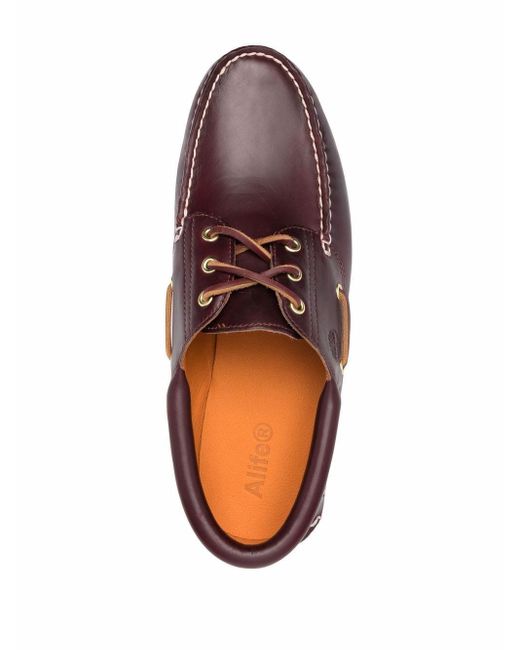 Timberland X Alife 3-eye Classic Lug Boat Shoes in Red for Timberland X Alife 3-eye Classic Lug Boat Shoes in Red for