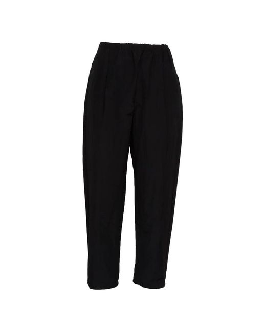 Apuntob Black Elasticated-Waist Trousers