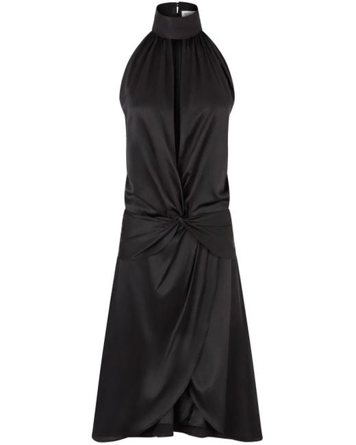 Nina Ricci Black Ruched-Detailing Dress