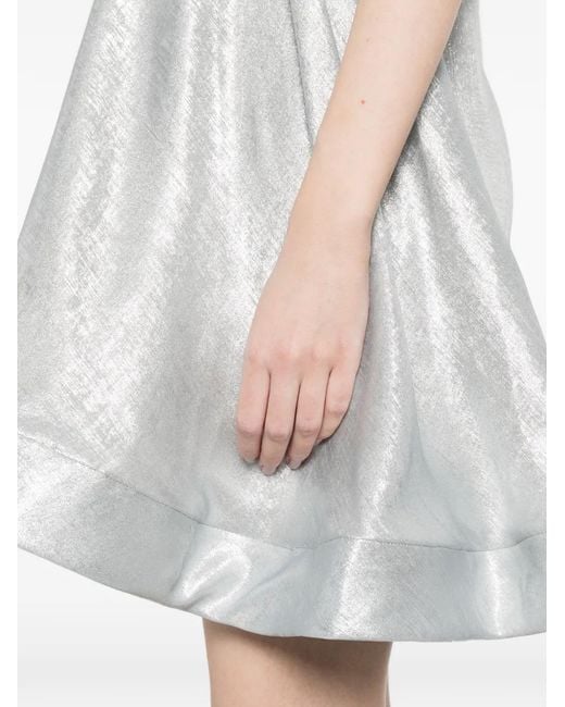 L'idée White Shimmer Mini Dress