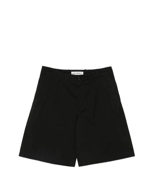 Our Legacy Ponte Shorts in het Black voor heren