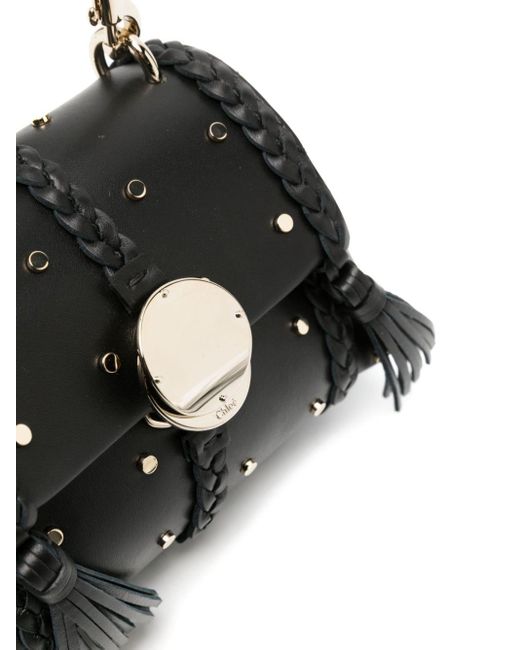 Chloé Black Mini Penelope Leather Shoulder Bag