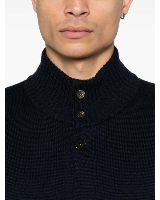 Zanone Blue Brera Cardigan for men