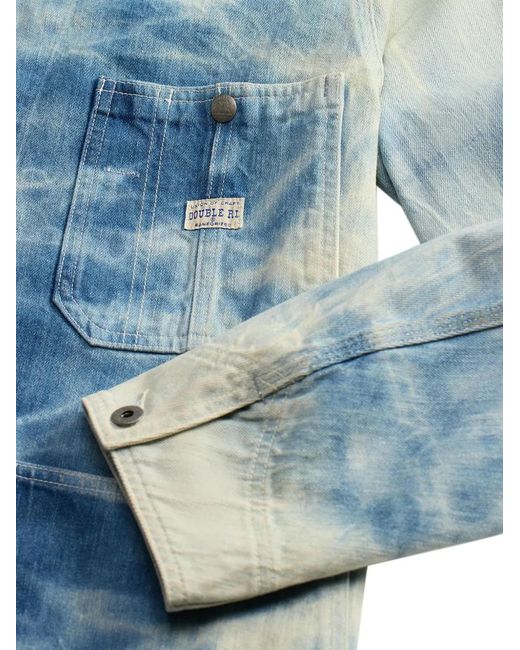 RRL Blue Buttoned Pocket Jacket for men