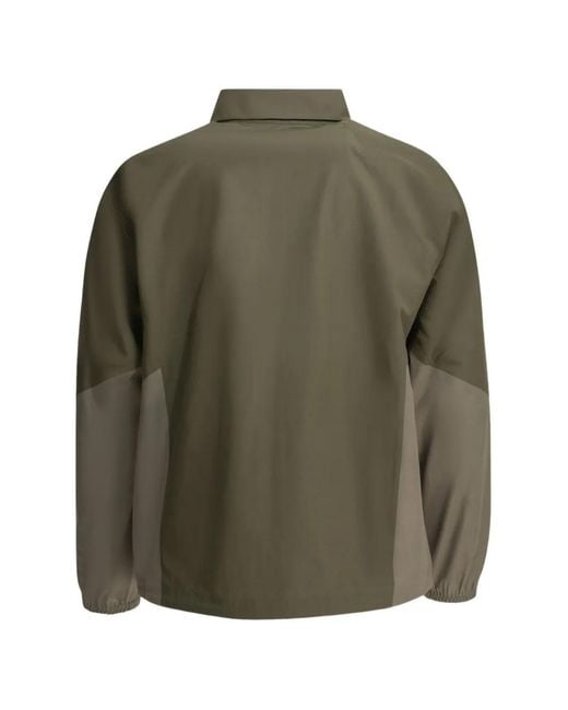 Goldwin Green Hyperdense Taffeta U/S Right Zip-Up Jacket for men