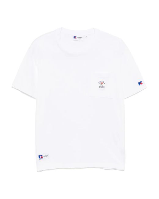 Chocoolate White Pocket T-Shirt for men