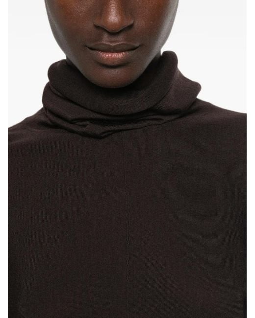 Soeur Brown Wool Roll-Neck Knit
