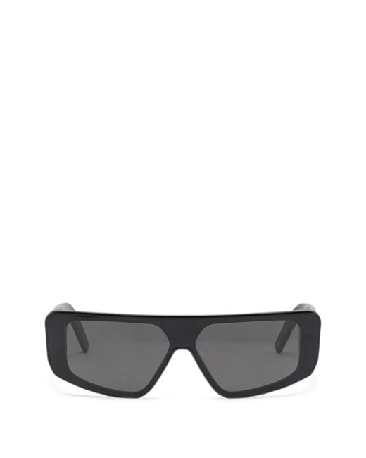 Rick Owens Gray Geometric-Frame Sunglasses for men