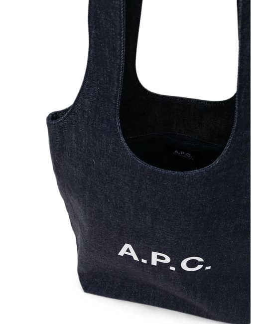 A.P.C. Blue Petit Sac Cabas Ninon