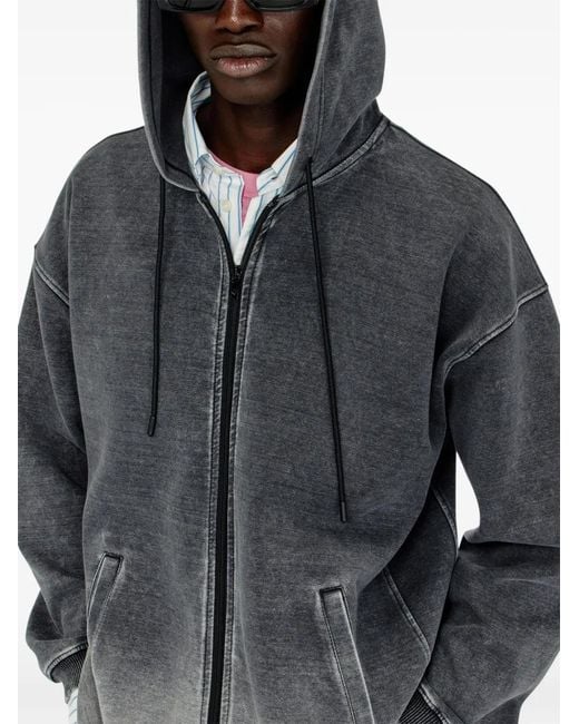 DIESEL Gray Veste S-Hermy-Zip for men