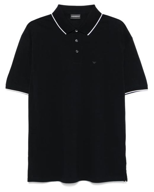 Emporio Armani Black Polo Shirt for men