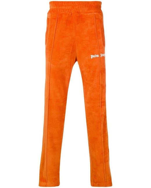 Palm Angels High Waisted Track Pants in Orange for Men | Lyst