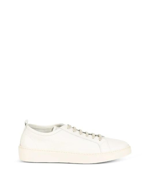 Neil Barrett Natural Grainy-Leather Sneakers for men