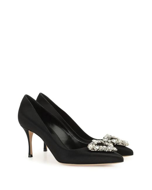 Sergio Rossi Black 90Mm Godiva Pumps