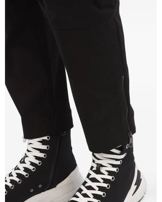 Neil Barrett Black Motocross Ergodynamic Cargo Pants for men