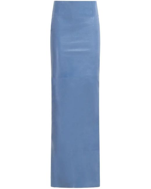 Falda larga con abertura en la parte posterior Marni de color Blue