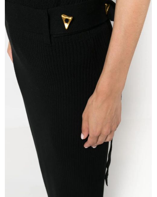 Aeron Black Forum Asymmetric Maxi Skirt