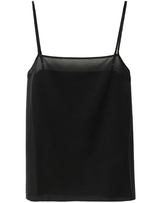 Fabiana Filippi Black Georgette Cami Top