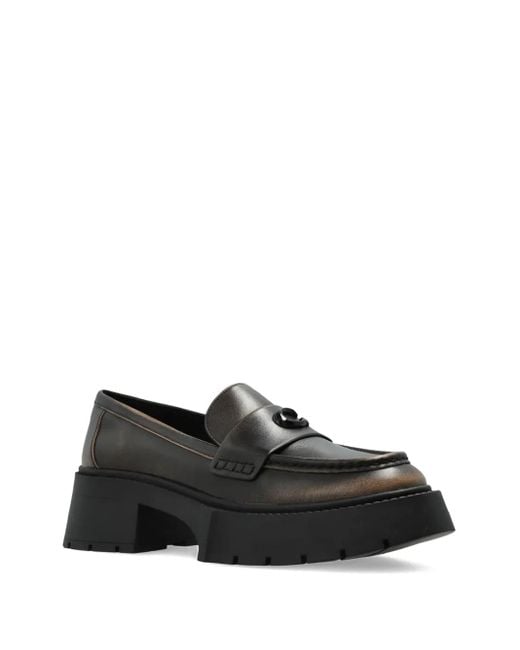 COACH Black Loafers