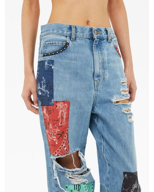 Alanui Straight Jeans in het Blue