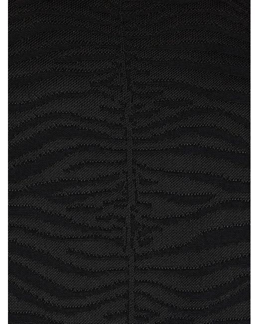 Jersey con estampado de cebra Roberto Cavalli de hombre de color Black