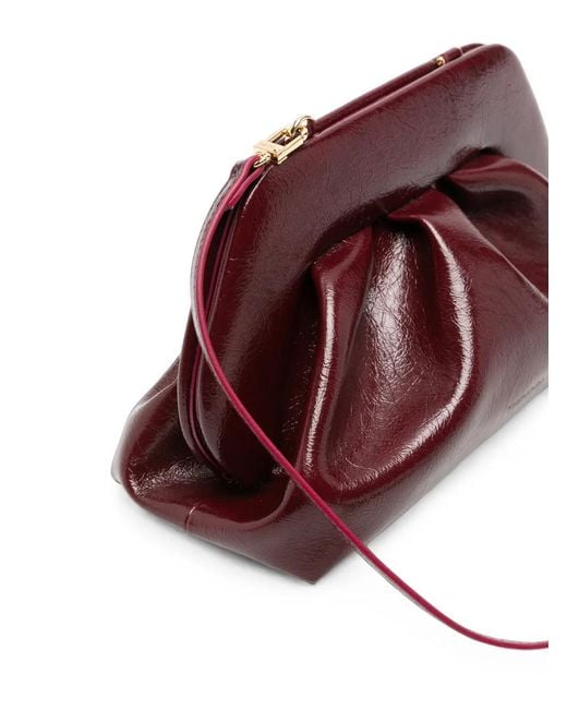 THEMOIRÈ Purple Bios Ruched Shoulder Bag