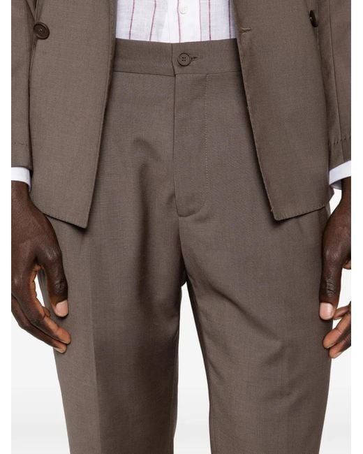 Manuel Ritz Brown Double-Breasted Suit for men