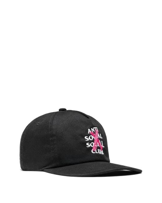 ANTI SOCIAL SOCIAL CLUB Black Cancelled Paint Snapback Hat