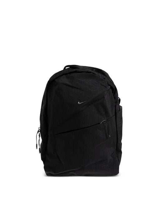 Nike Black Logo-Plaque Backpack