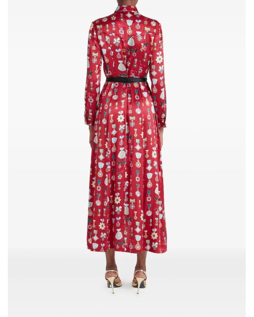 Temperley London Gloriette シャツドレス Red