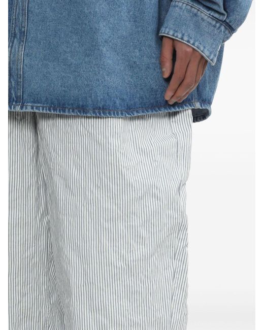 Pantalon en coton à rayures Hed Mayner pour homme en coloris Gray