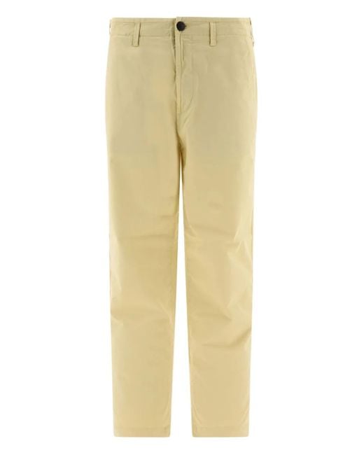 Stone Island Yellow Utility Trousers for men