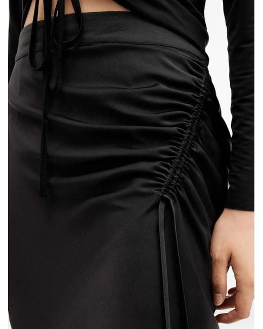 AllSaints Alexia ドローストリング スカート Black