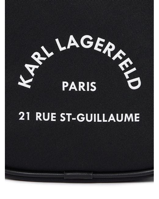 Karl Lagerfeld Black Rue St. Guillaume Messenger Bag for men