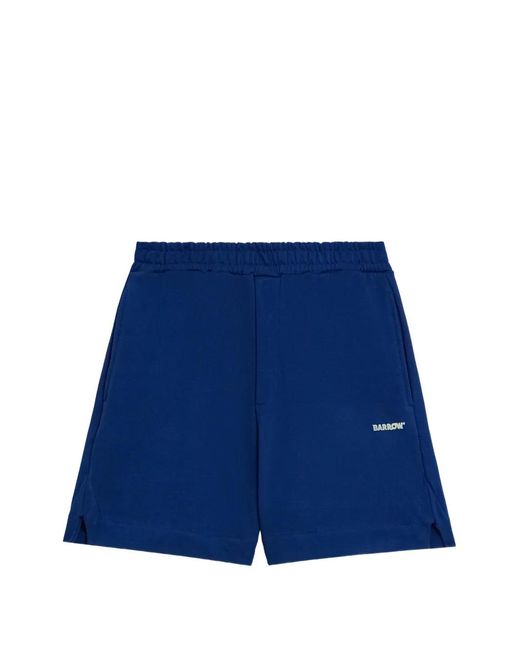Barrow Blue Logo Shorts for men