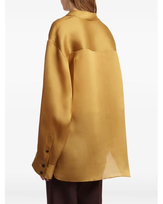 Khaite Matteo Top In Dijon Yellow