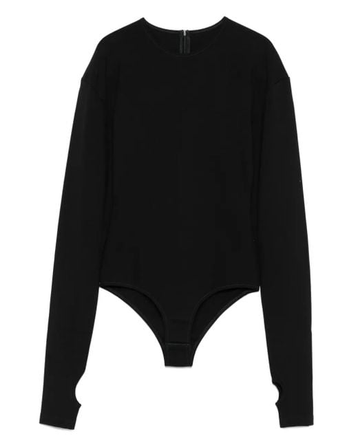 Body Con Maniche Lunghe di MM6 by Maison Margiela in Black
