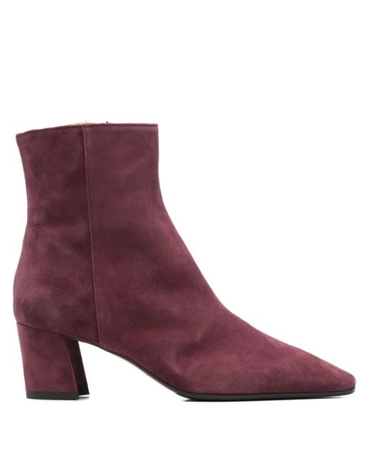 Botines Saturnia con tacón de 55 mm Fabio Rusconi de color Purple