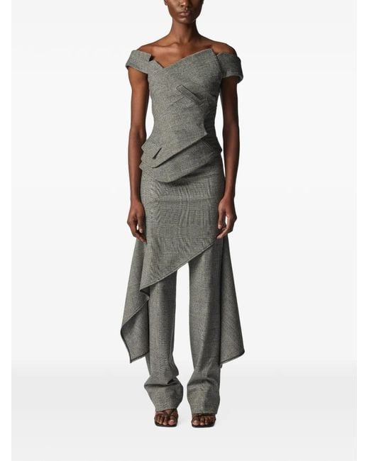 Monse Gray Deconstructed Asymmetric Top