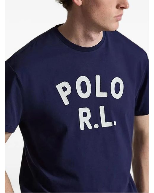 Polo Ralph Lauren Blue Classic Fit Logo Jersey T-Shirt for men