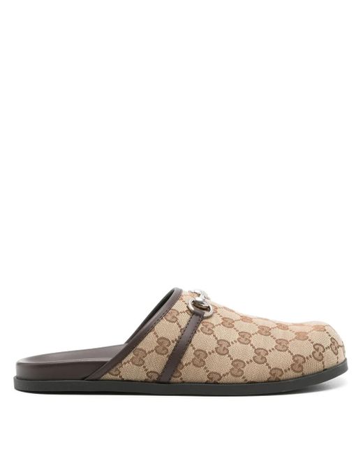 Gucci Mules Mit Horsebit in Brown für Herren