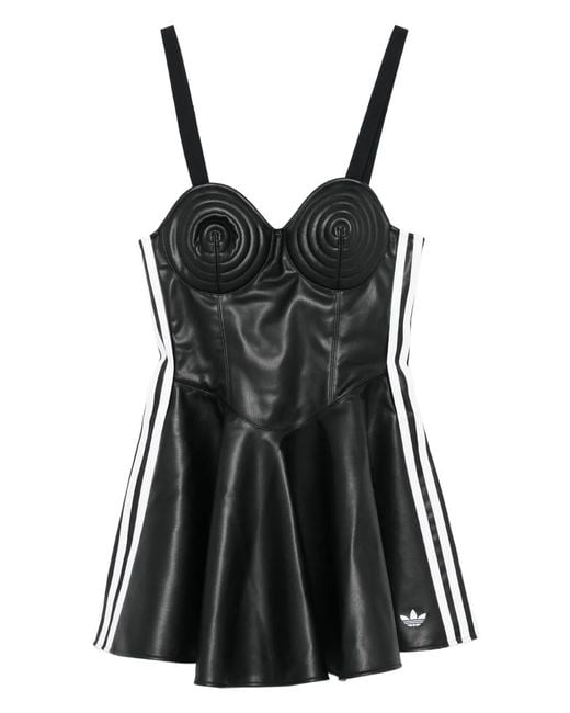 Adidas Black Faux-Leather Dress