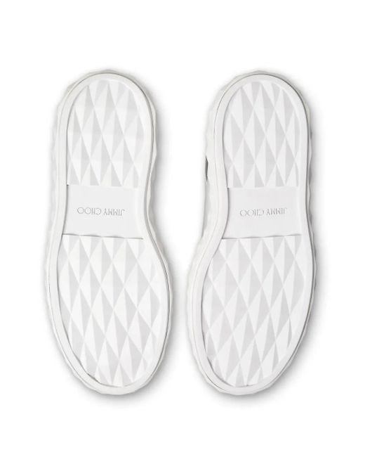 Jimmy Choo Diamond Light Maxi/F Sneakers in het White