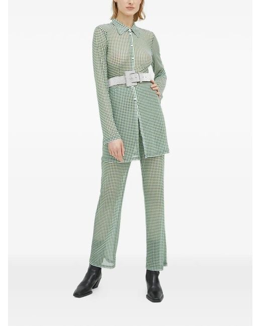 Résumé Green Checked Trousers