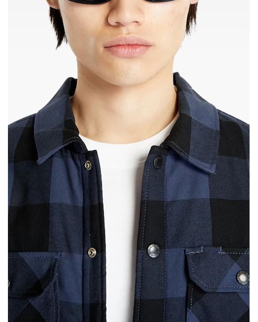 Dickies Blue Check-Print Shirt for men