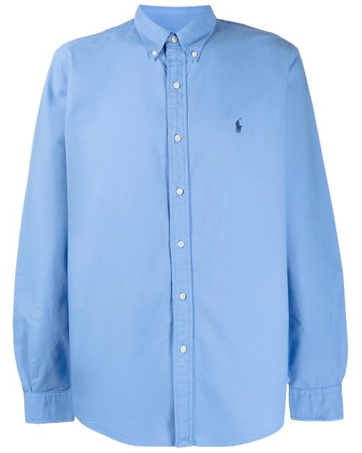 Polo Ralph Lauren Button-Down Overhemd in het Blue voor heren