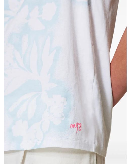 Twinset White X Myfo Floral-Print Tank Top