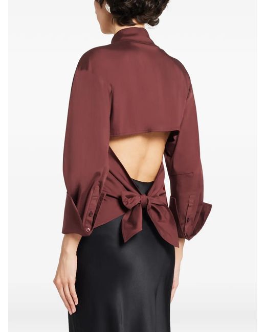 Simon Miller Red Back-Tie Shirt