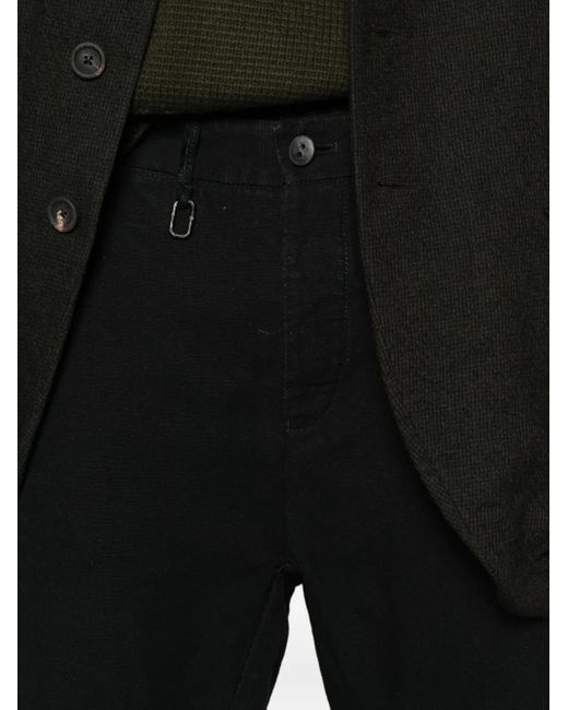 Layer Zero Black Button-Fastening Trousers for men